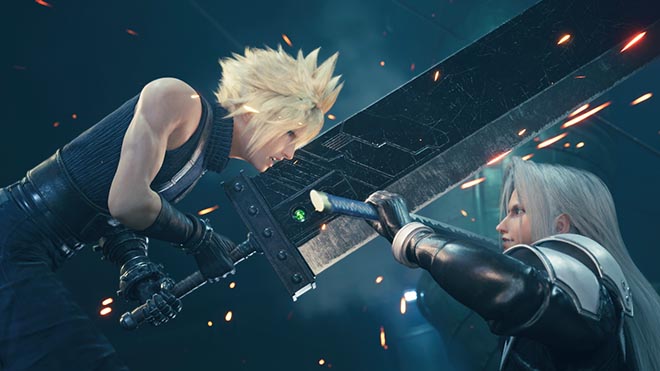 Final Fantasy VII Remake Cloud and Sephiroth
