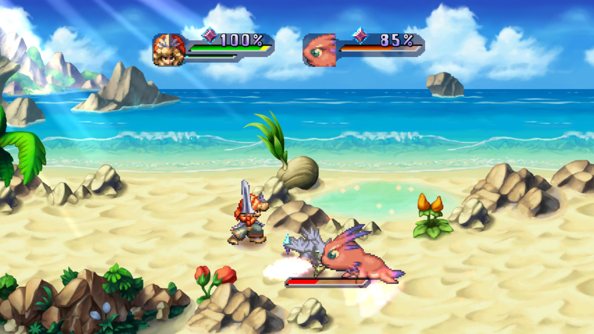 Legend of Mana battle