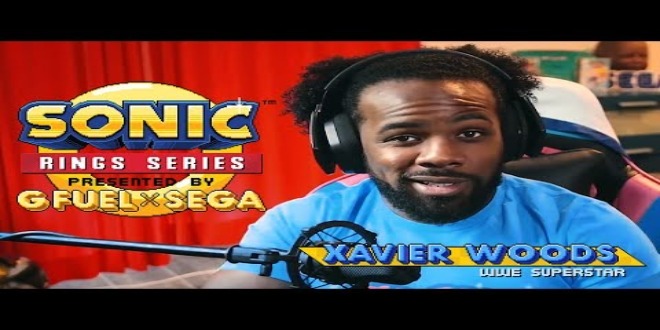 Xavier Woods and Sonic the Hedgehog