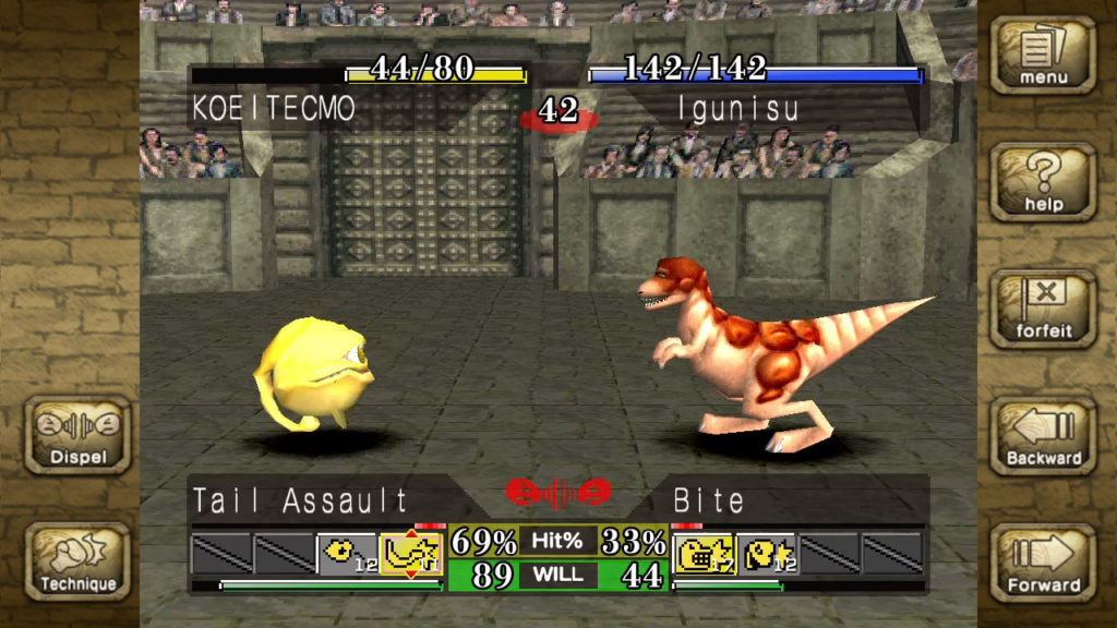 Monster Rancher DX Tournament Gameplay
