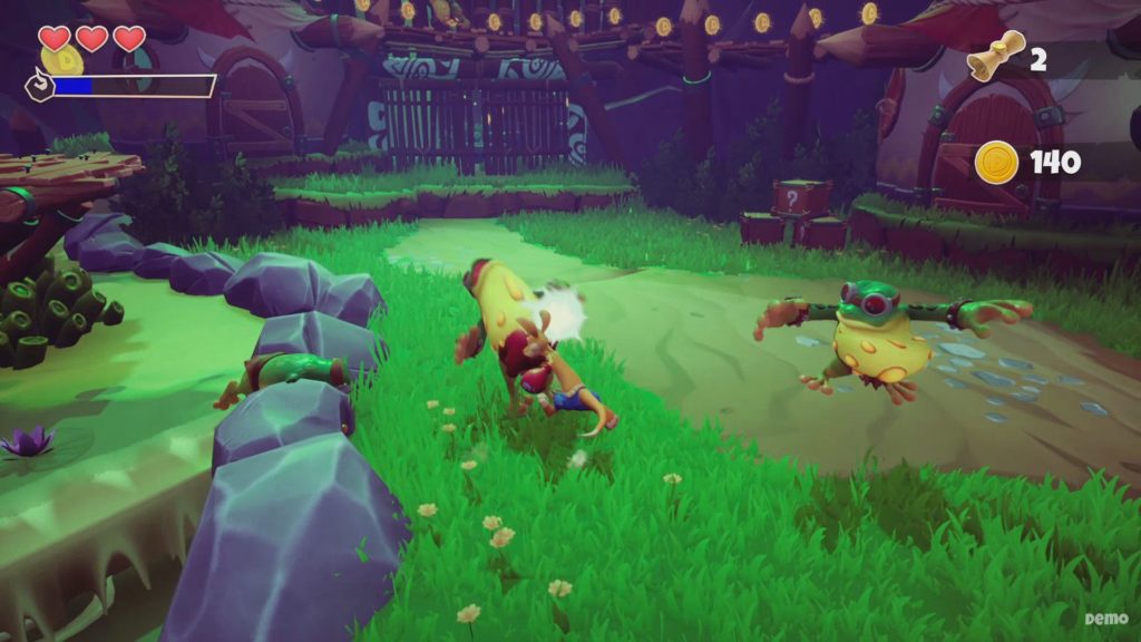 Kao the Kangaroo Demo Gameplay Combat