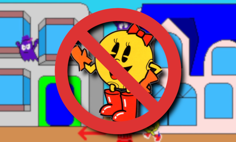 Ms. Pac-Man Scrubbed from Pac-Land