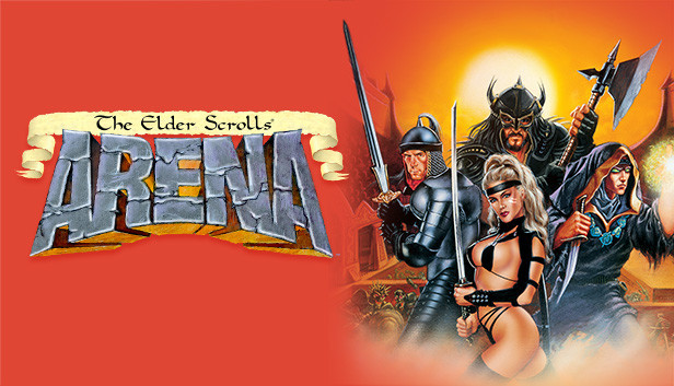 Elder Scrolls Arena game logo and banner
