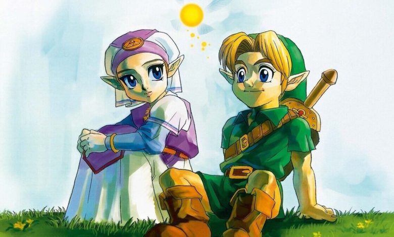 Ocarina of Time Link and Zelda Artwork