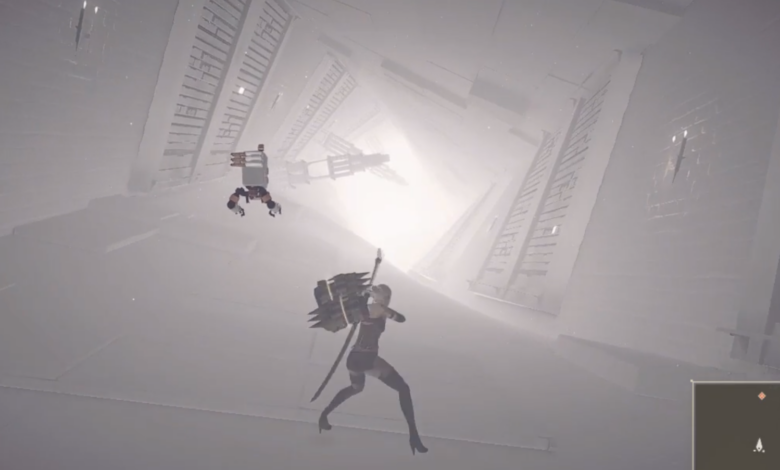 NieR: Automata player sadfutago exploring the Copied City with A2