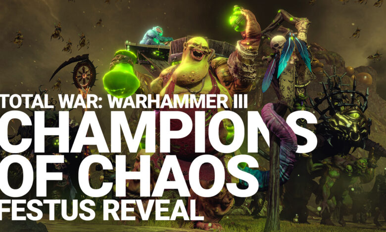 Festus the Leechlord in the Total War: Warhammer III DLC, Champions of Chaos