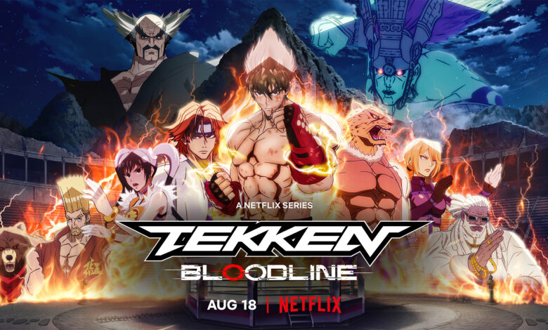 Tekken: Bloodline key art with Jin Kazama at the center