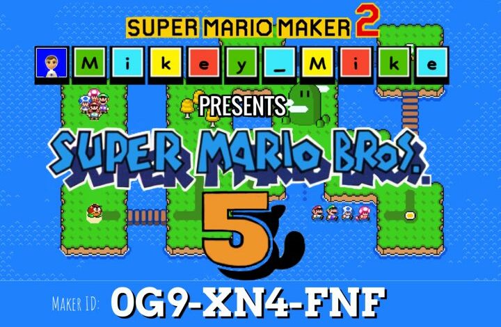 Mock Super Mario Bros 5 logo
