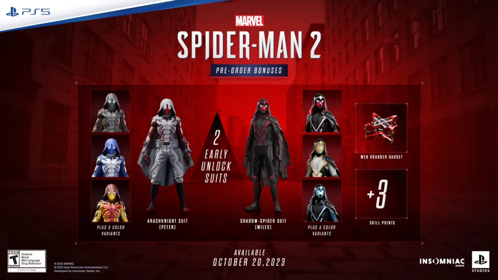 Spider-Man 2 Pre-Order bonus