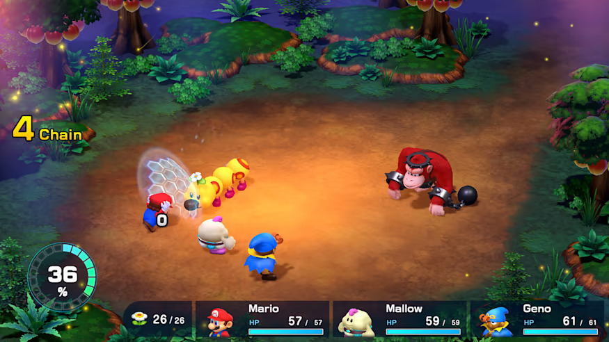 Super Mario RPG Remake Combat